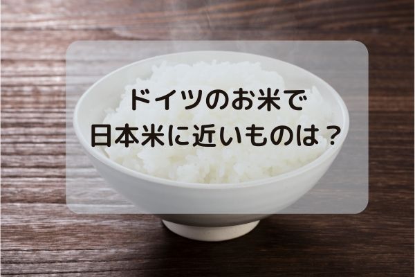 ドイツのお米で一番日本米に近いものは？